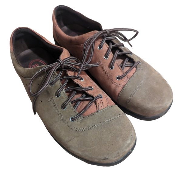 Klogs Myra Women's Casual Tan/Olive Suede Oxford Lace Up Shoes Size 8 M - Picture 2 of 7